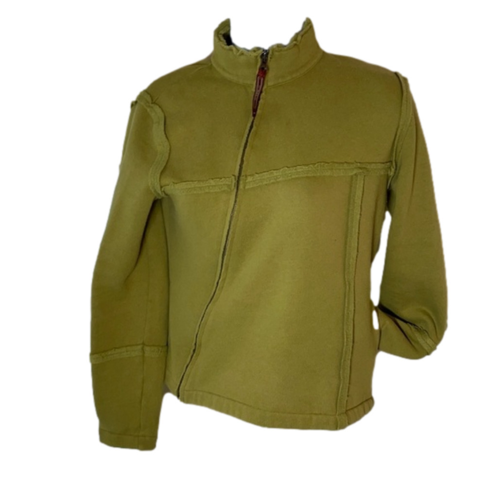 Rei Asymmetrical Unfinished Look Fleece Size Small